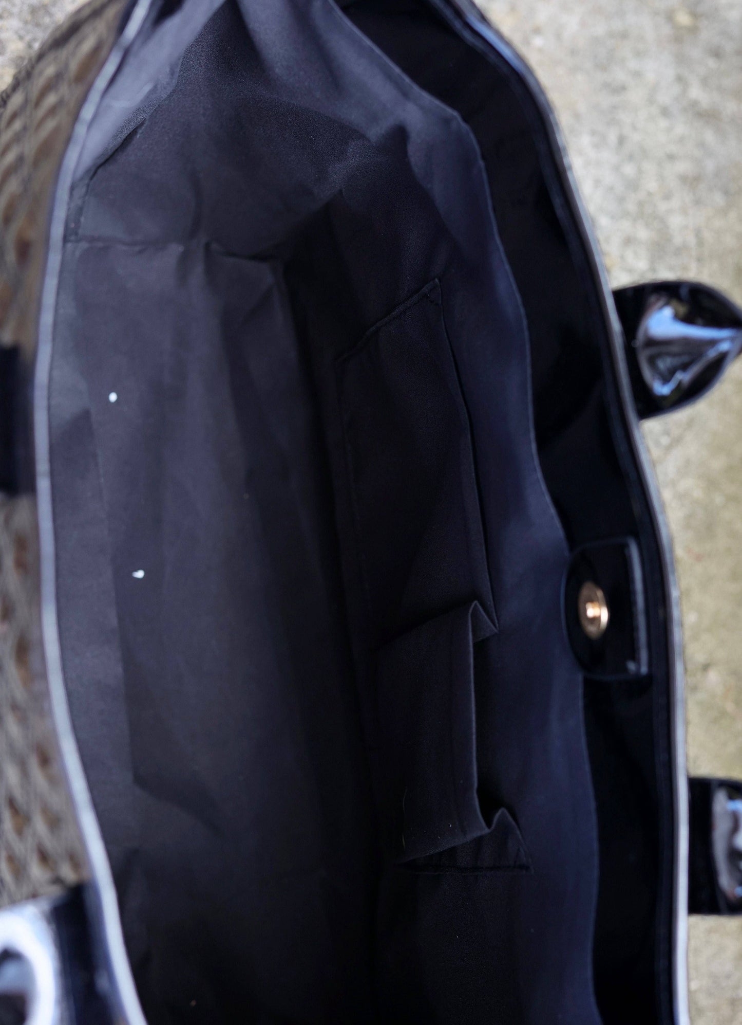 Melissa Black Patent Tote